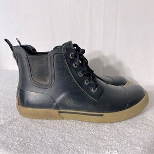Wind River Black Rain Boots Ankle Boots Rubber Boots 10